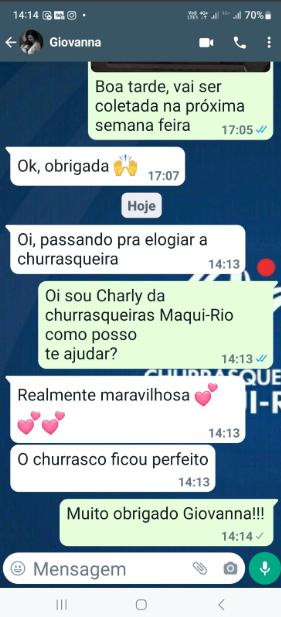 Depoimento de cliente