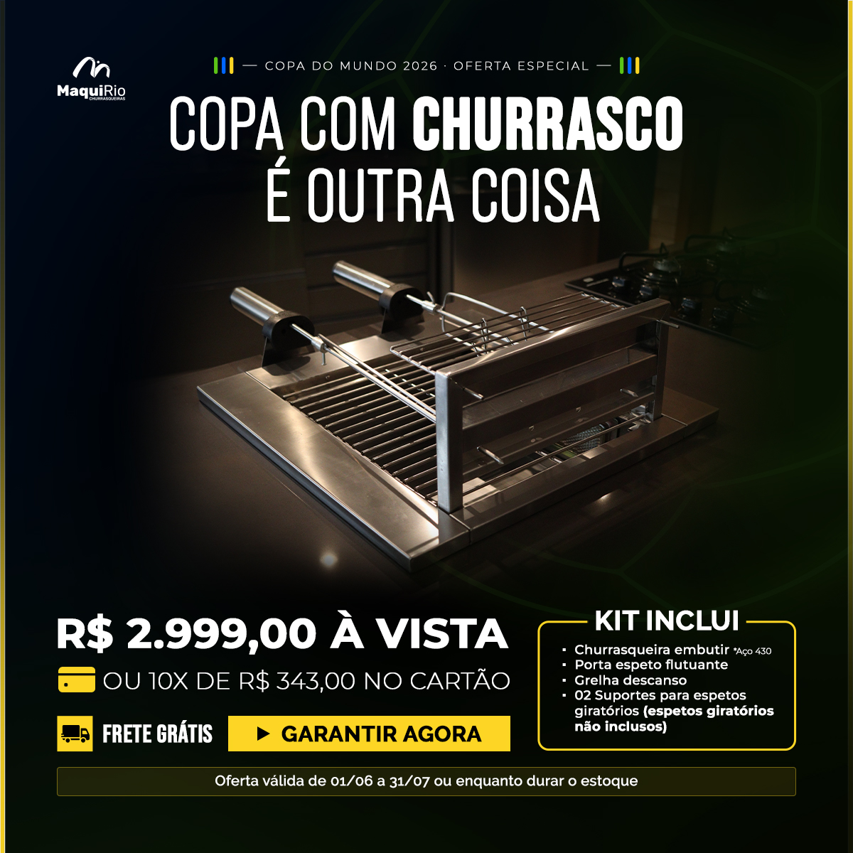 Churrasqueira MaquiRio — Oferta Especial Copa